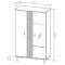 Вітрина низька у вітальню Perfect Home Kadis 2D1W/90 148,8х90,1х40 Дуб артизан/Антрацит (PFH-091168)
