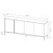 Комод Perfect Home Clars 4D/203 202,9x81,4x39,5 Антрацит (PFH-091019)