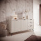 Комод з телескопічними напрямними Perfect Home Lante 2D3S/163 163,2x81,2x38 Бежевий (чорні ніжки) (PFH-091177)