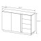 Комод Perfect Home Marco 2D4S/138 138,2x90,5x40 Дуб артизан/Графіт (PFH-091063)