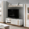 Тумба під телевізор Perfect Home Marco 1D 138,1х45,5х40 Білий/Білий глянець/ Дуб грандсон (PFH-091036)