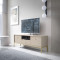 Тумба під телевізор з телескопічними напрямними Perfect Home Mono MRTV154 2D1S 153,4х56,2х39 Беж пісочний (золоті ніжки) (PFH-091201)