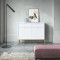 Комод з телескопічними напрямними Perfect Home Nova KSZ104 2D2S 104x63x39 Білий (золоті ніжки) (PFH-091217)