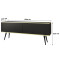Тумба під телевізор Perfect Home Oro RTV135 2D 135х53х32 Чорний (чорні ніжки) (PFH-091327)