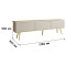 Тумба під телевізор Perfect Home Oro RTV175 MDF 3D 175х53х32 Бежевий (золоті ніжки) (PFH-091347)