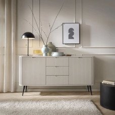 Комод з телескопічними напрямними Perfect Home Zova KSZ168 2D3S 168x87x39 Кашемір (чорні ніжки) (PFH-091281)