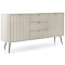 Комод з телескопічними напрямними Perfect Home Zova KSZ168 2D3S 168x87x39 Кашемір (чорні ніжки) (PFH-091281)