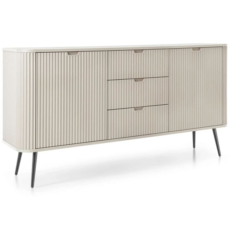 Комод з телескопічними напрямними Perfect Home Zova KSZ168 2D3S 168x87x39 Кашемір (чорні ніжки) (PFH-091281)