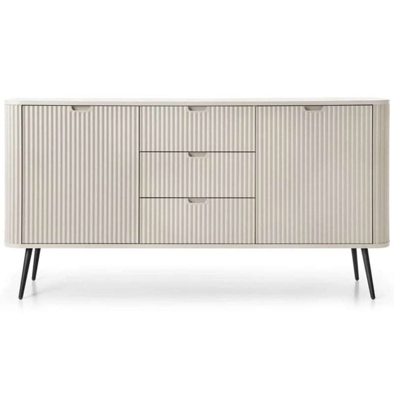 Комод з телескопічними напрямними Perfect Home Zova KSZ168 2D3S 168x87x39 Кашемір (чорні ніжки) (PFH-091281)