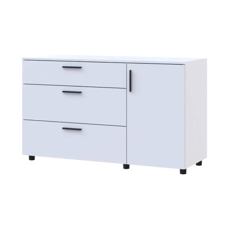 Комод Doros Торн Білий 3Ш/1Д 135х51.6х80 (DRS-012104)