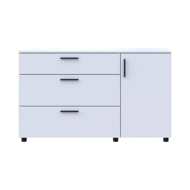 Комод Doros Торн Білий 3Ш/1Д 135х51.6х80 (DRS-012104)