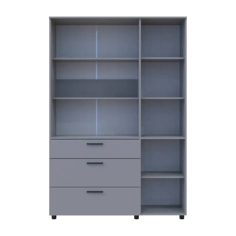 Шафа для одягу Doros Торн Сірий 3 ДСП/3Ш (полиці) 135х51.6х200 (DRS-012064)