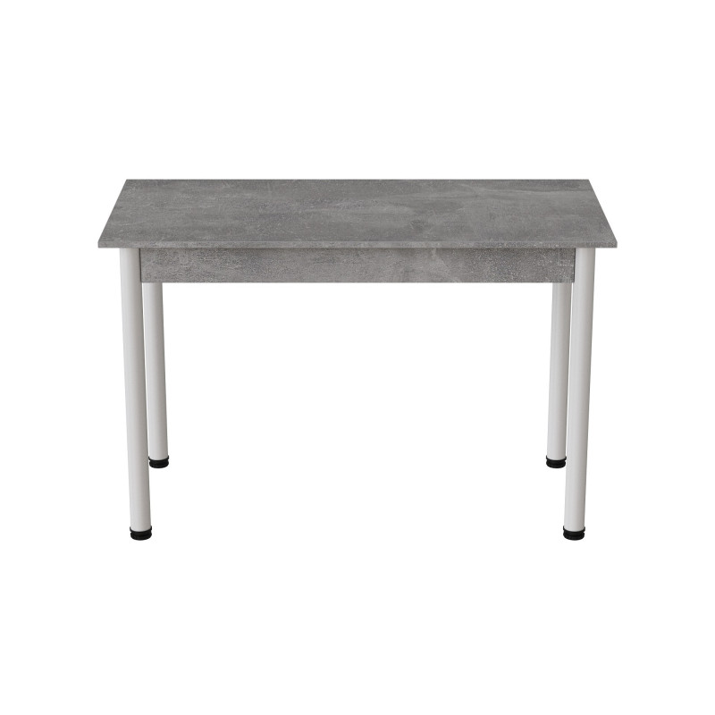 Стол кухонный Ferrum-decor Бенита 75x120x70 Белый ДСП Бетон16мм (FRD-105567)