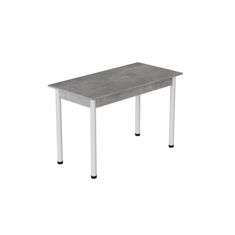 Стол кухонный Ferrum-decor Бенита 75x120x70 Белый ДСП Бетон16мм (FRD-105567)