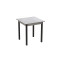 Стол кухонный Ferrum-decor Агата 75x70x70 Черный ДСП Бетон 16мм (FRD-105557)