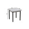 Стол кухонный Ferrum-decor Агата 75x70x70 Черный ДСП Бетон 16мм (FRD-105557)