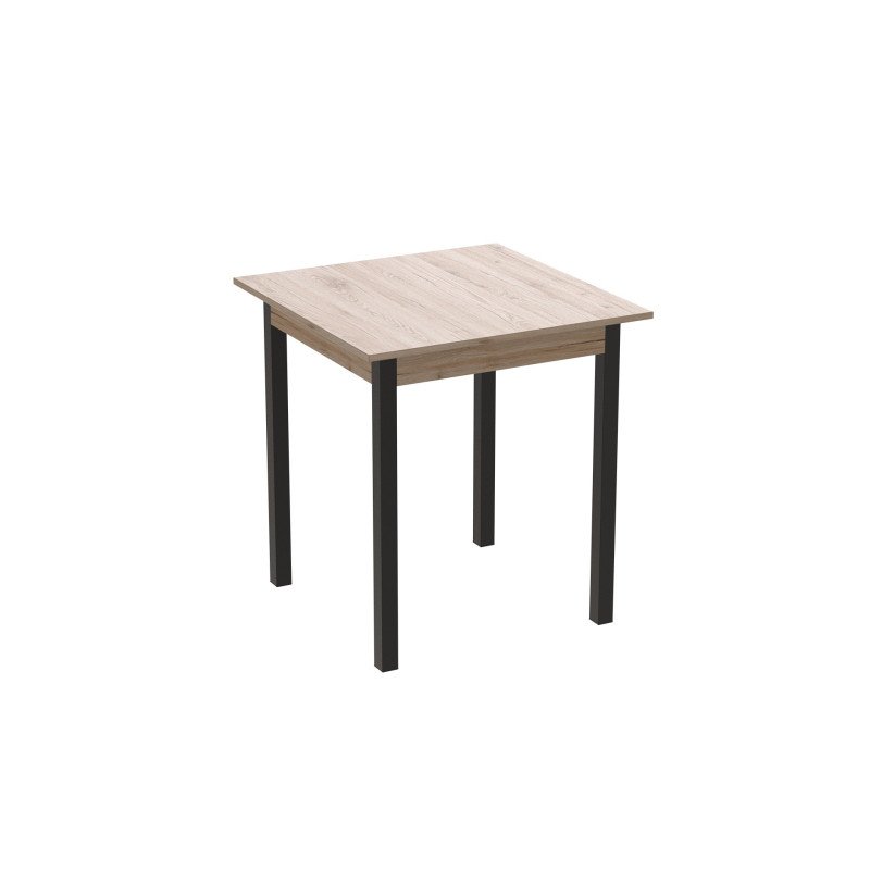 Стіл кухонний Ferrum-decor Агата 75x80x80 Чорний ДСП Сан-Марино 16мм (FRD-105637)