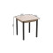Стіл кухонний Ferrum-decor Агата 75x80x80 Чорний ДСП Сан-Марино 16мм (FRD-105637)