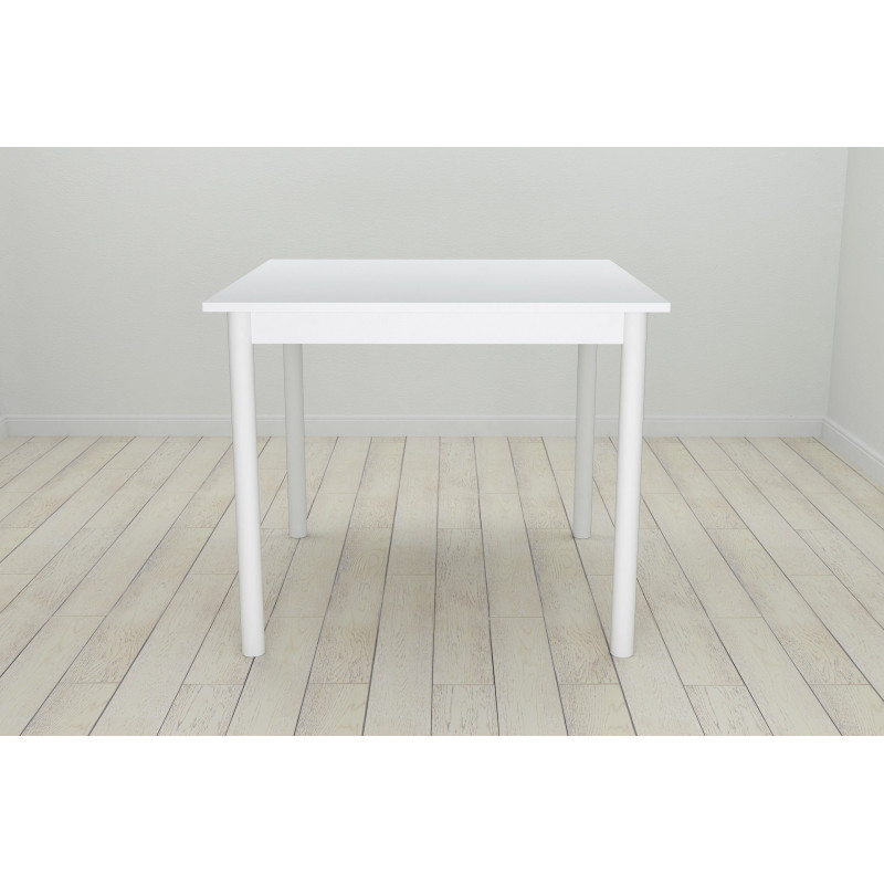 Стіл кухонний Ferrum-decor Агата 75x90x90 Білий ДСП Біле 16мм (FRD-106257)