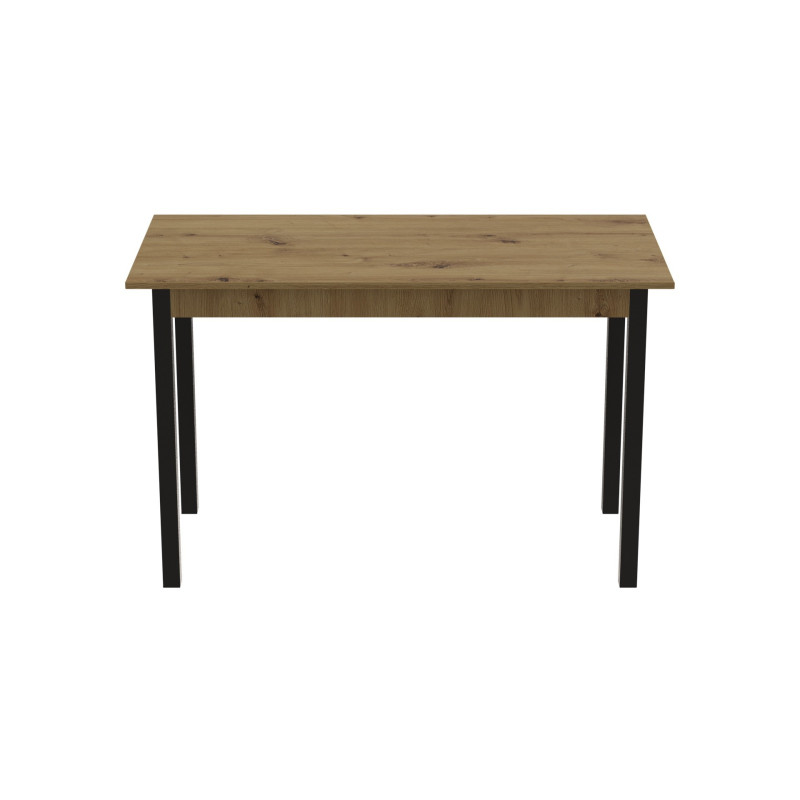 Стол кухонный Ferrum-decor Марио 75x120x60 Черный ДСП Дуб Артизан 16мм (FRD-105727)