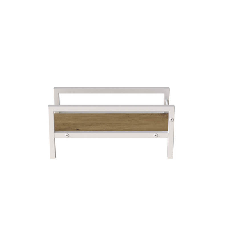 Підставка для системного блоку Ferrum-decor Нікі 21x24x45 Білий ДСП Дуб Артизан 16мм (FRD-105297)