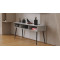 Тумба під телевізор Кентук Ferrum-decor 45x139x38 Чорний метал ДСП Бетон 16 мм (FRD-106727)