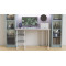Стіл письмовий Кевін Ferrum-decor 75x100x60 Білий метал ДСП Бетон 32 мм (FRD-106547)