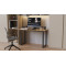 Стіл письмовий Кнап 2 Ferrum-decor 750x1400x600 Чорний метал ДСП Дуб Артизан 16 мм (FRD-106407)