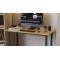 Стіл письмовий Кнап 2 Ferrum-decor 750x1400x600 Чорний метал ДСП Дуб Артизан 16 мм (FRD-106407)