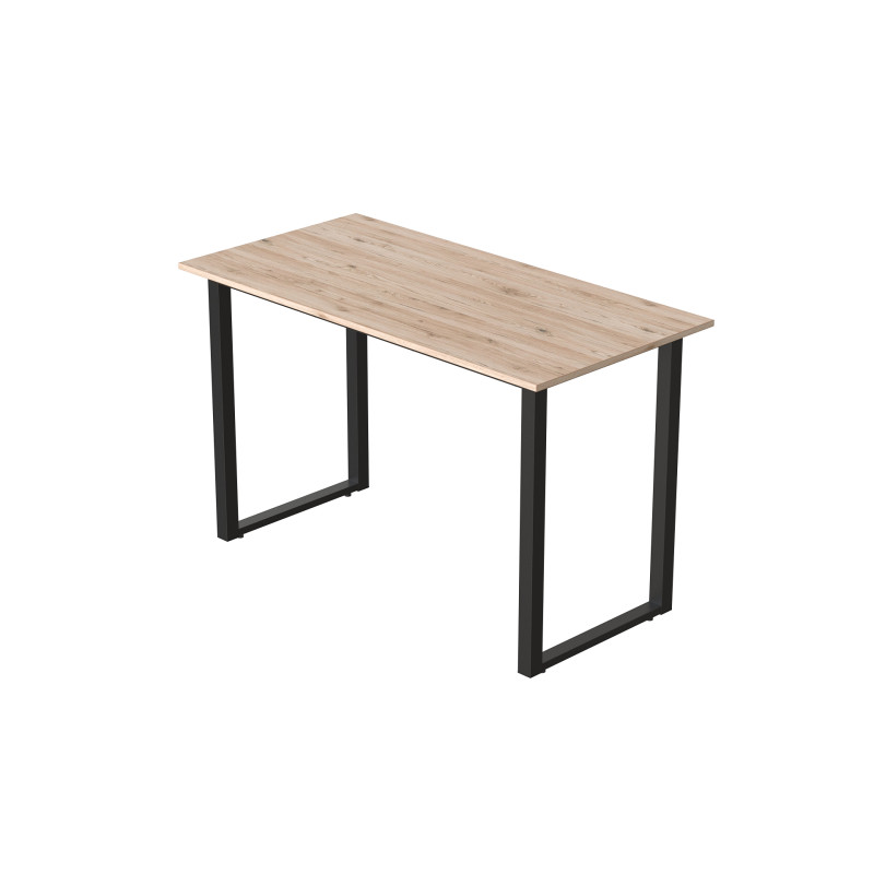 Стіл письмовий Кнап 2 Ferrum-decor 750x1000x600 Чорний метал ДСП Дуб Сан-Марино 16 мм (FRD-106387)