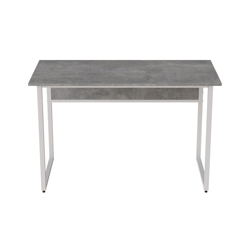 Стіл письмовий Коді Ferrum-decor 75x120x70 Білий метал ДСП Бетон 32 мм (FRD-106607)