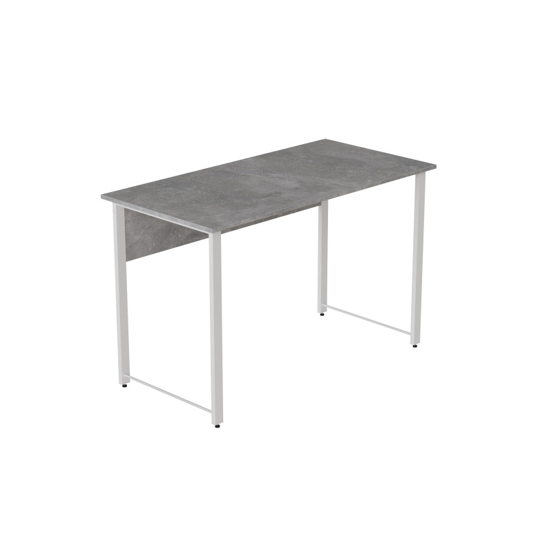 Стіл письмовий Курт Ferrum-decor 75x100x70 Білий метал ДСП Бетон 32 мм (FRD-106637)