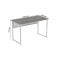 Стіл письмовий Майк Ferrum-decor 75x120x60 Білий метал ДСП Бетон 32 мм (FRD-106517)