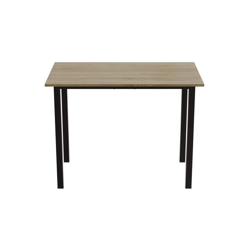 Стіл універсальний Knap Ferrum-decor 750x1400x600 Чорний метал ДСП Дуб Сонома 16 мм (FRD-106357)