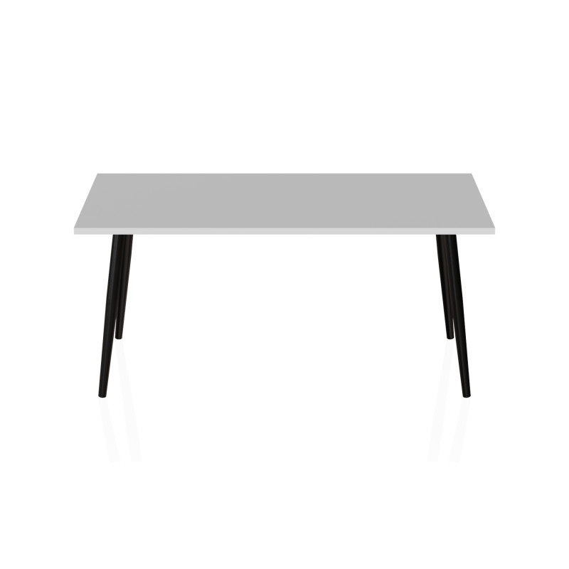 Стіл журнальний Монтана Ferrum-decor 45x100x50 Чорний метал ДСП Білий 16 мм (FRD-106717)