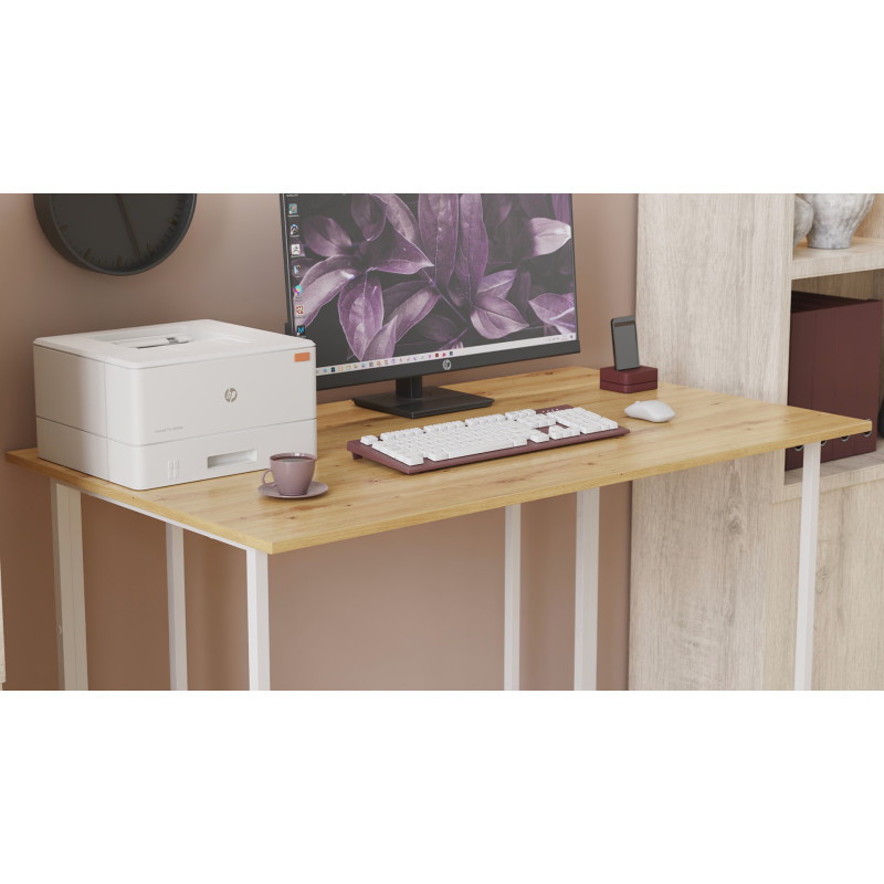 Комп'ютерний стіл Ferrum-decor Ханна 75x140x60 сірий ДСП Дуб Артизан 32мм (FRD-106227)
