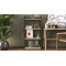 Етажерка 4/60 Ferrum-decor Серії Конект 120x60x28 чорний ДСП Дуб Сонома 16мм (FRD-104239)