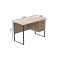 Компьютерный стол Ferrum-decor Гарри 76x120x60 черный ДСП Дуб Сан-Марино 32мм (FRD-103539)