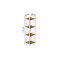 Етажерка 4/34 Ferrum-decor Серії Конект 120x34x28 білий ДСП Дуб Артизан 16мм (FRD-104279)