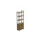 Етажерка 4/60 Ferrum-decor Серії Конект з тумбою 179x60x28 Чорний ДСП Артизан (FRD-104489)