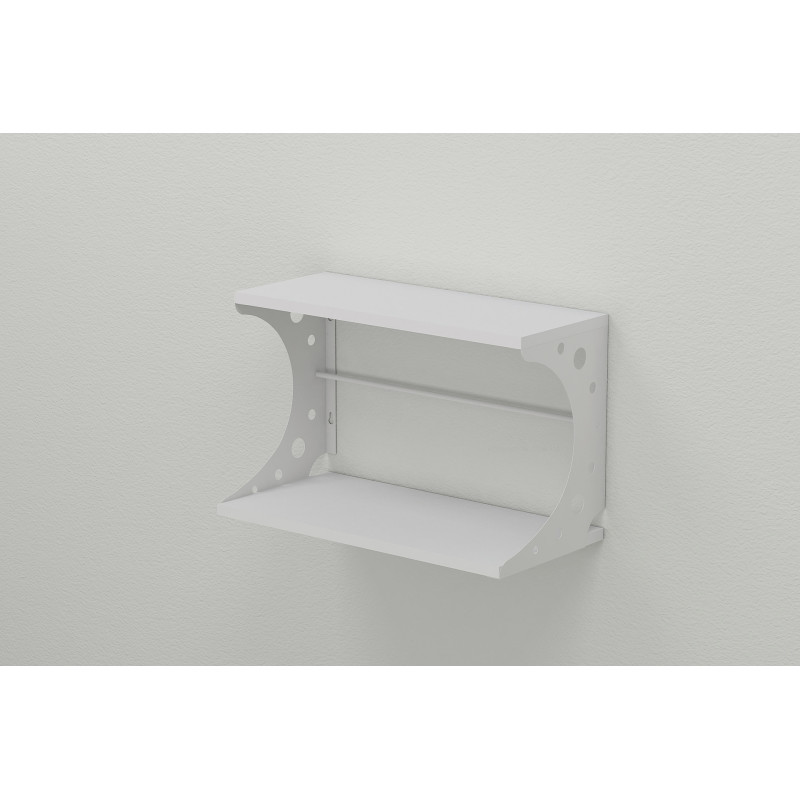 Полка настенная Ferrum-decor Букин 330x500x240 металл Белый ДСП Белое 16 мм (FRD-102849)