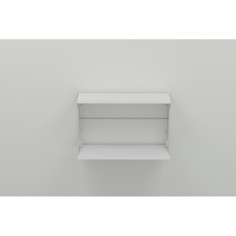 Полка настенная Ferrum-decor Букин 330x500x240 металл Белый ДСП Белое 16 мм (FRD-102849)