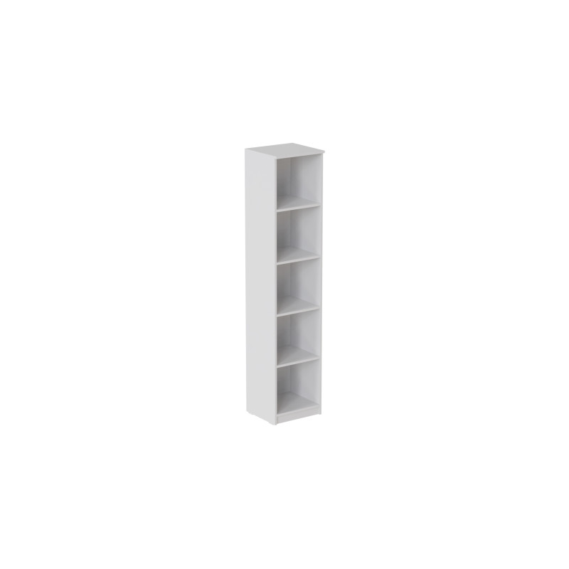 Пенал Анжело Ferrum-decor на 5 полок 1900x400x380 ДСП Белое 16 мм (FRD-104899)