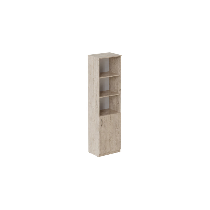 Пенал Анжело Ferrum-decor на 4 полиці з 1 дверима 1900x500x380 ДСП Дуб Сан-Марино 16 мм (FRD-104949)