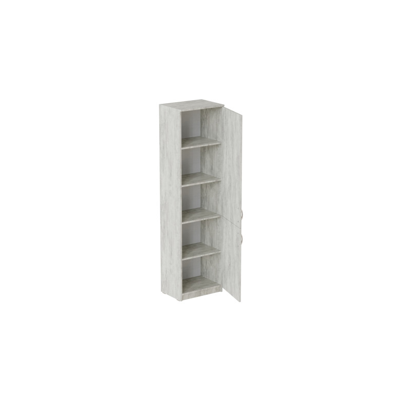 Пенал Анжело Ferrum-decor на 5 полок с 2 дверями 1900x500x380 ДСП Бетон 16 мм (FRD-104959)