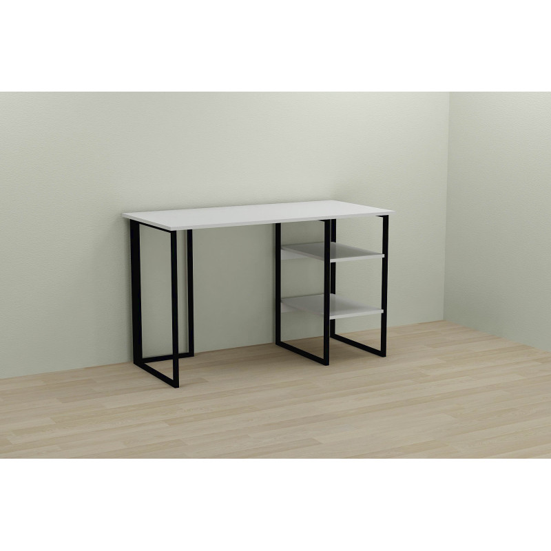 Письменный стол Ferrum-decor Кевин 75x120x60 черный ДСП Белое 16мм (FRD-103799)
