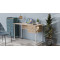 Компьютерный стол Ferrum-decor Гарри 75x140x70 белый ДСП Дуб Сан-Марино 32мм (FRD-101019)