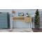 Письмовий стіл Ferrum-decor Дакота 75x120x60 білий ДСП Дуб Сонома 16мм (FRD-102089)