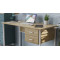 Письмовий стіл Ferrum-decor Дакота 75x120x60 білий ДСП Дуб Сонома 16мм (FRD-102089)