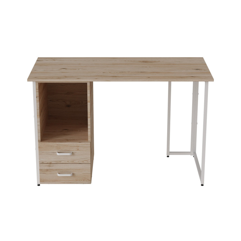Компьютерный стол Ferrum-decor Отто 75x140x70 белый ДСП Дуб Сан-Марино 32мм (FRD-101059)